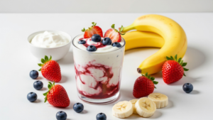 malteada de Milky y frutas